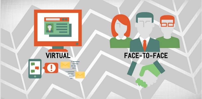 face to face virtual meeting